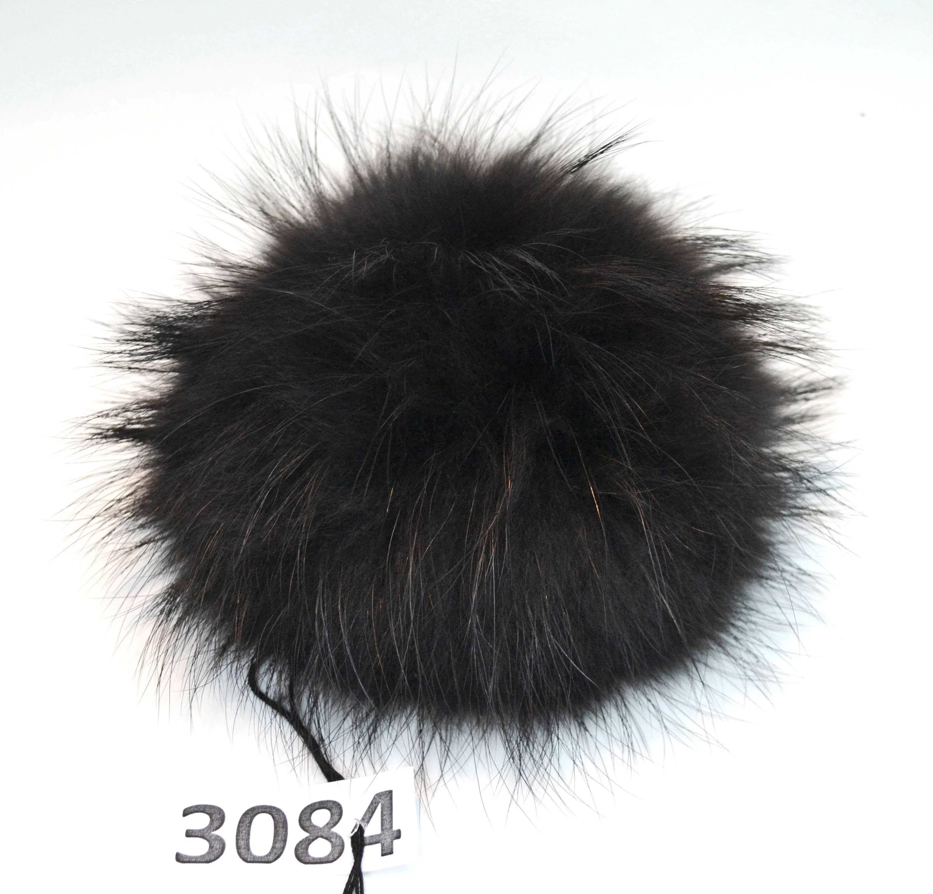 7-9,5" EXTRA LARGE GREY Pom Poms! Grey Raccoon Pom Pom Giant Pom Pom for Chunky Hat Beanie Tuque Winter Knit Hats  Puff Fluffy Fur Ball