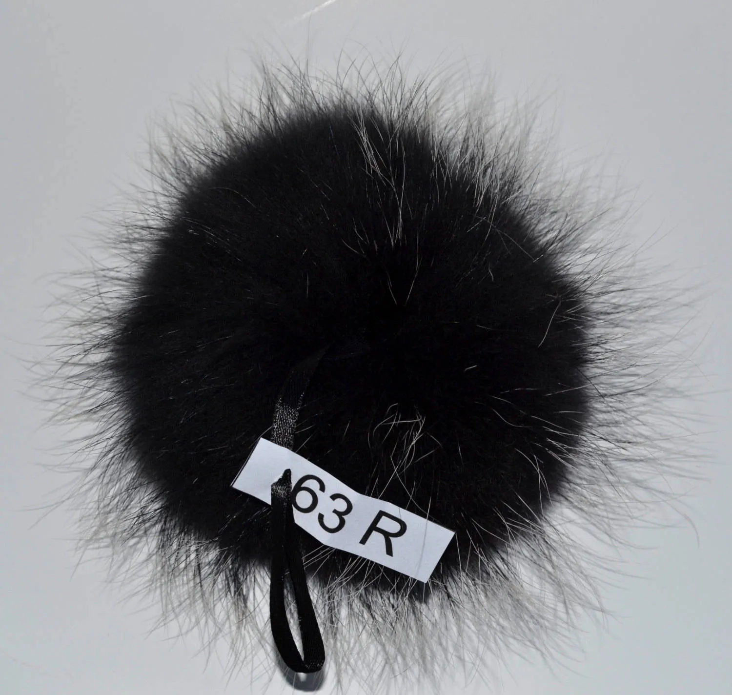 8" FUR POM POM! Raccoon Fur Pom-Pom Hat PomPom Unique Black Raccoon Pom Pom Large Fur Pom Pom for Knitted Hat Raccoon Fur Hat Beanie Child