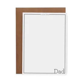 A Note from Dad Flat Cards