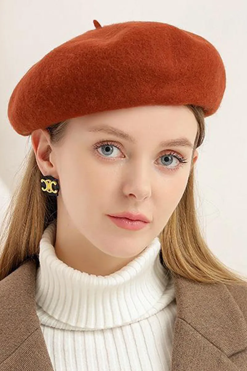 ADJUSTED PLAIN BERET CAP