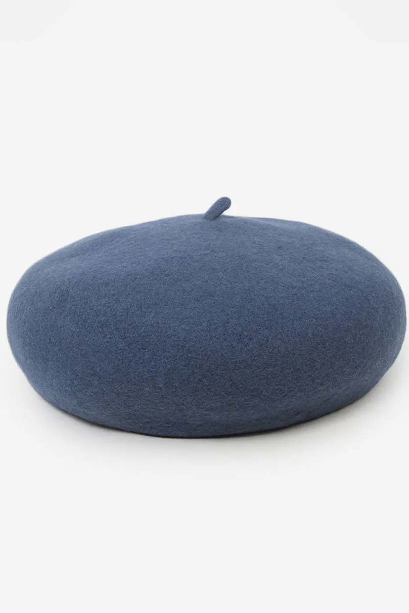 ADJUSTED PLAIN BERET CAP