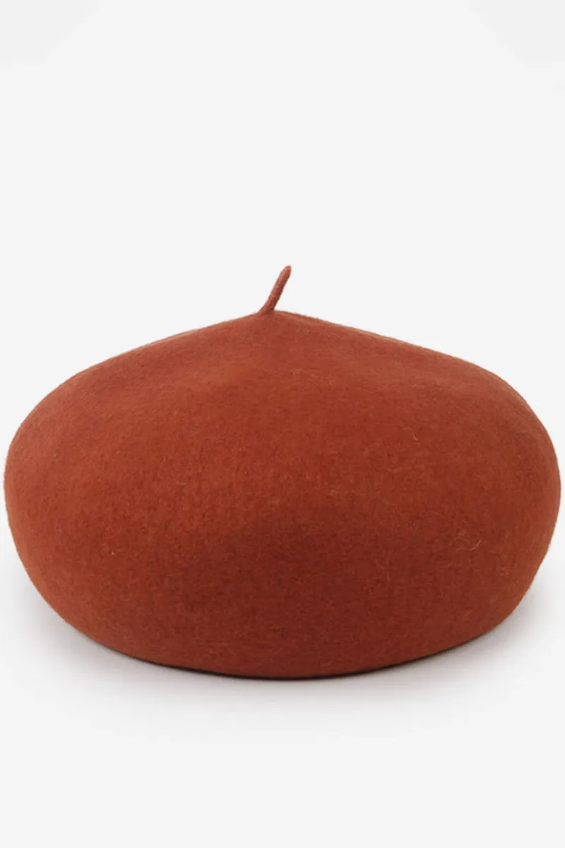 ADJUSTED PLAIN BERET CAP