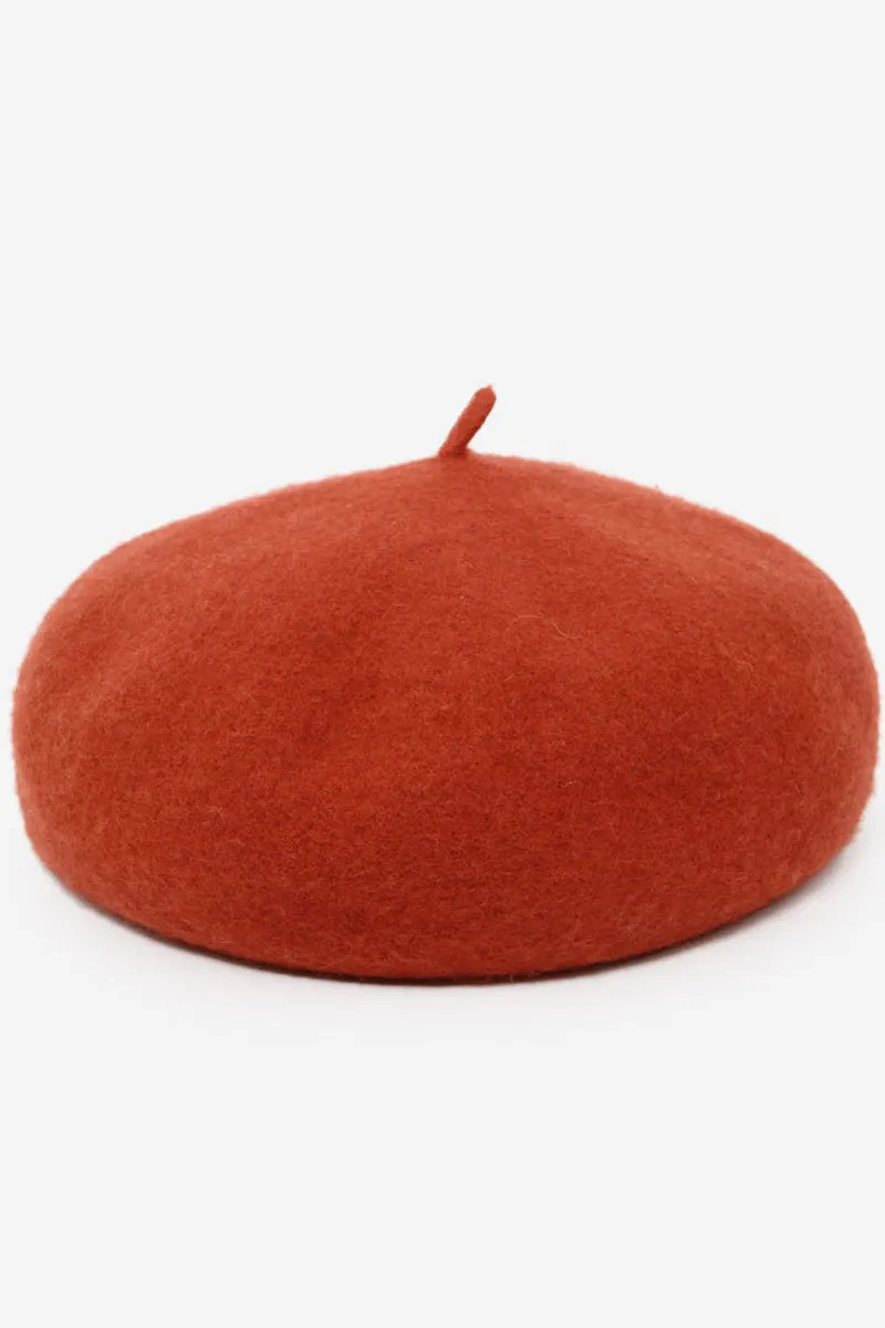 ADJUSTED PLAIN BERET CAP