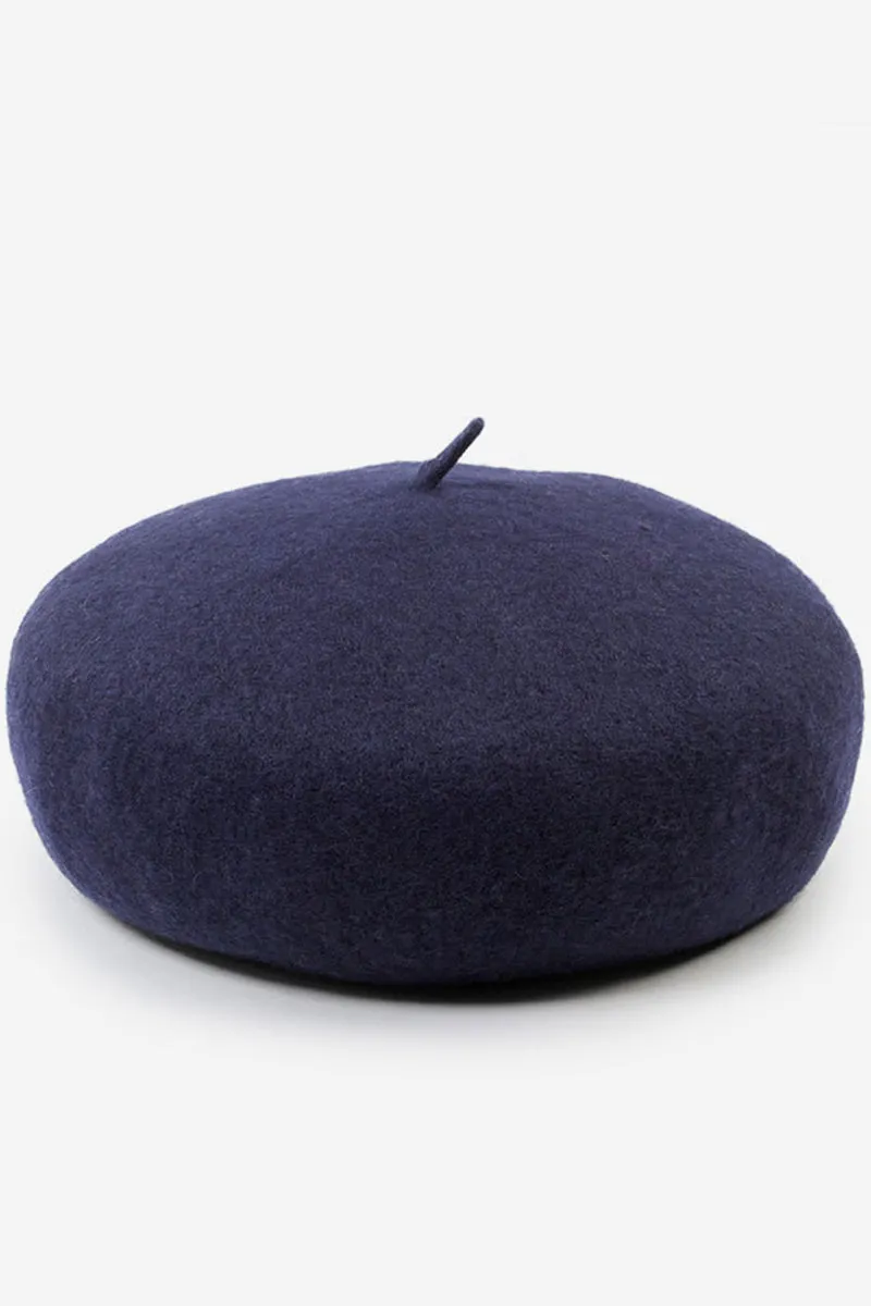 ADJUSTED PLAIN BERET CAP