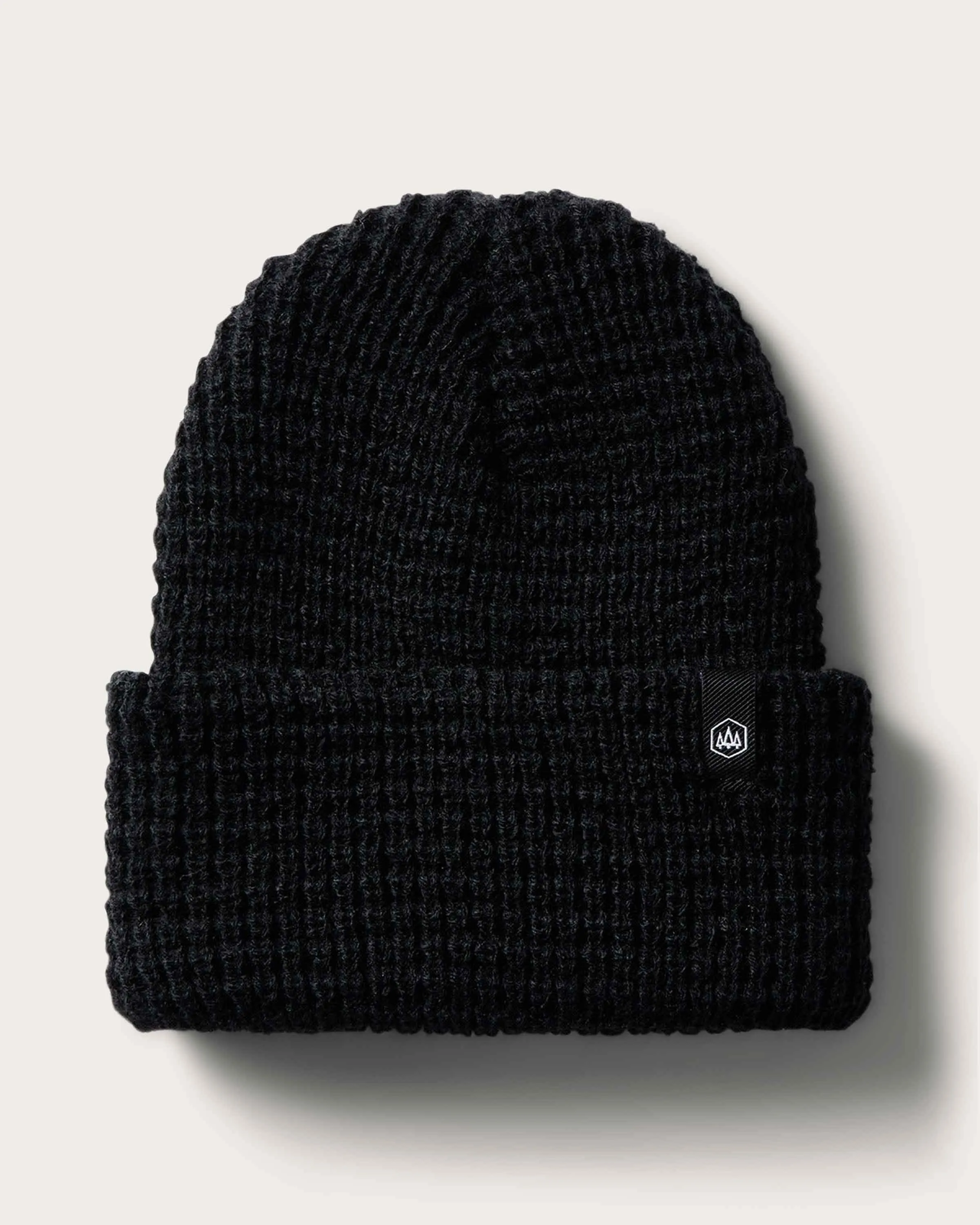 Baby Ranger Beanie in Black Waffle