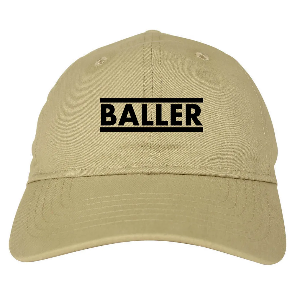 Baller Mens Dad Hat Baseball Cap