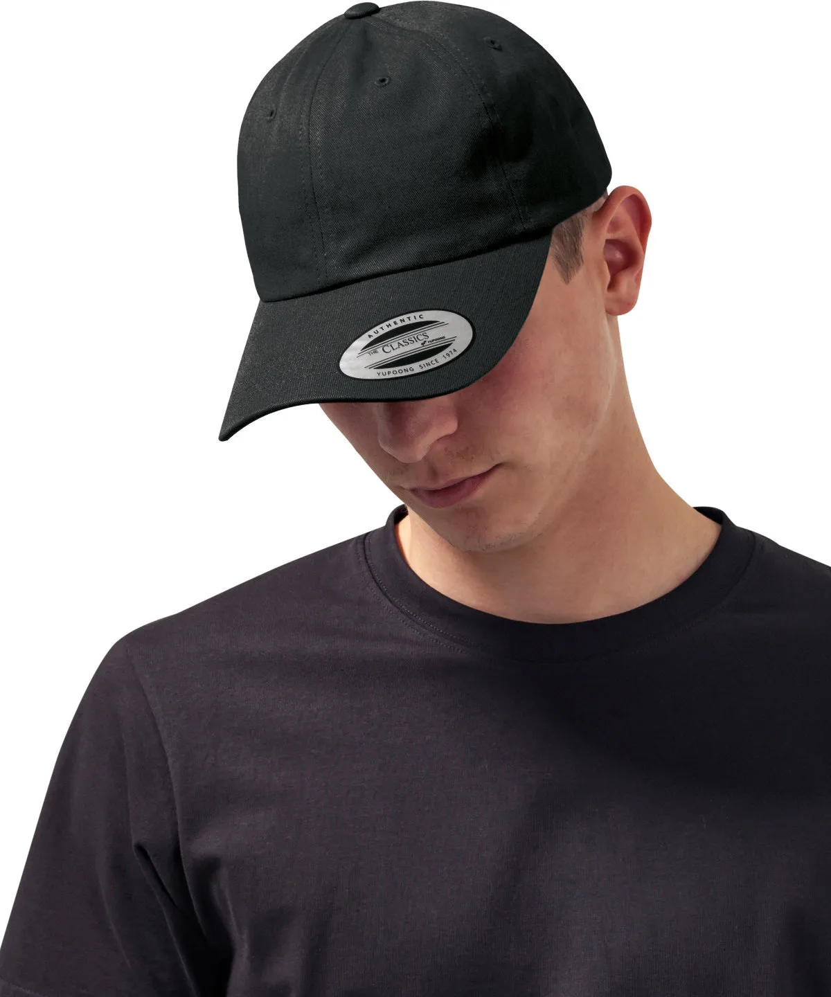 Black - Dad hat baseball strap back (6245CM)