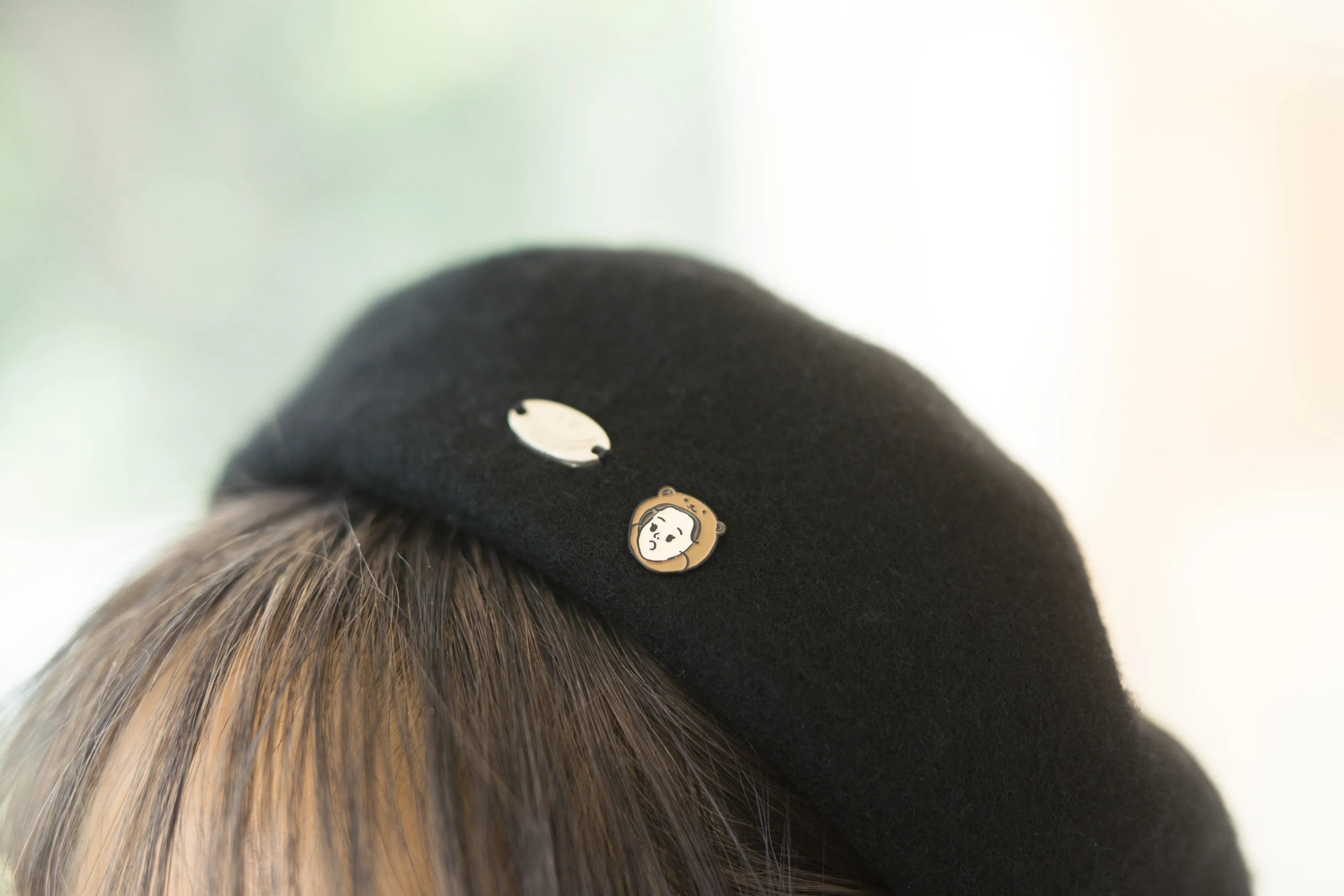 Blissful Wool Beret - Black ( BLK )