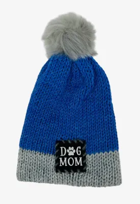 Blue and Gray Winter Hat