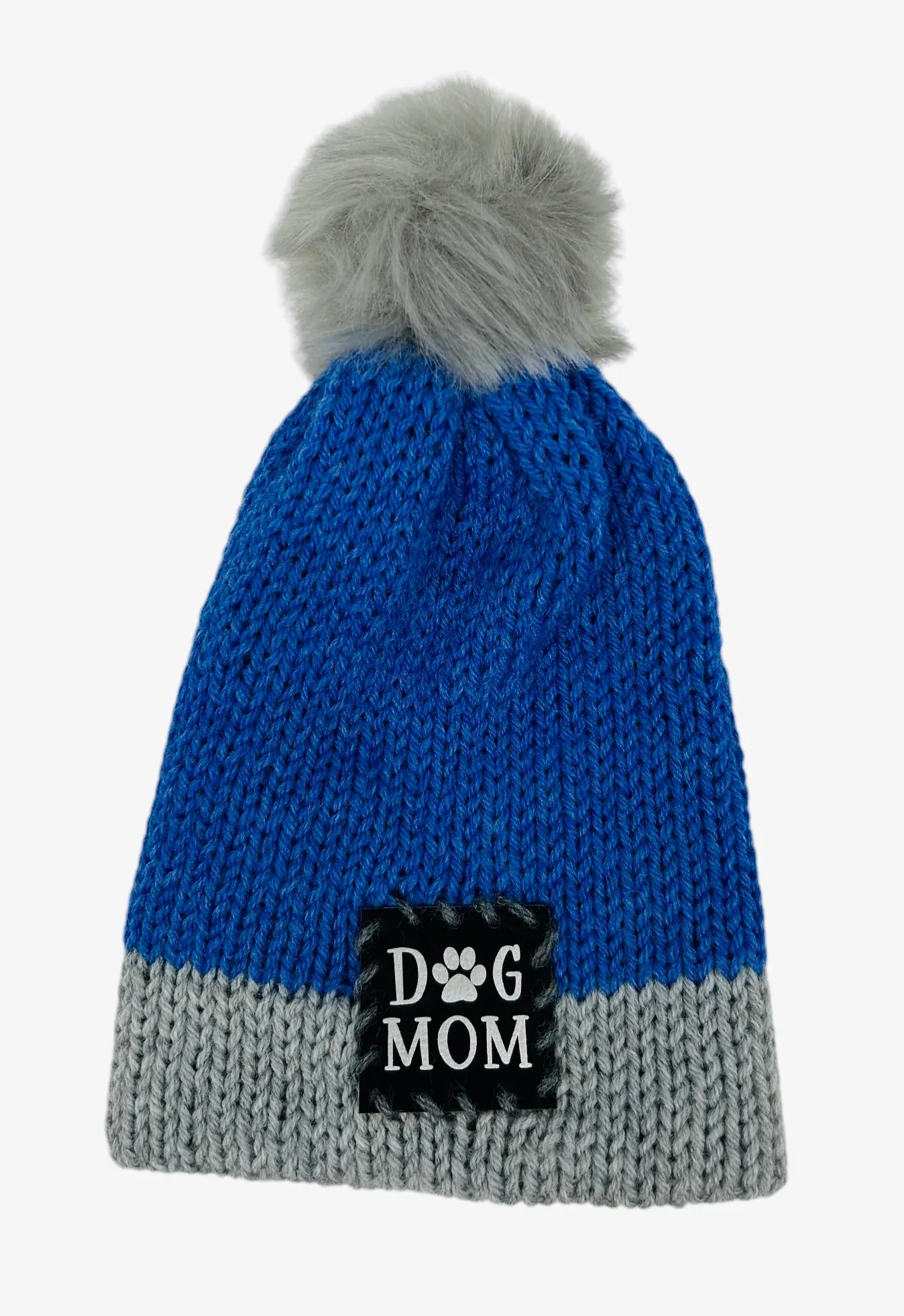 Blue and Gray Winter Hat