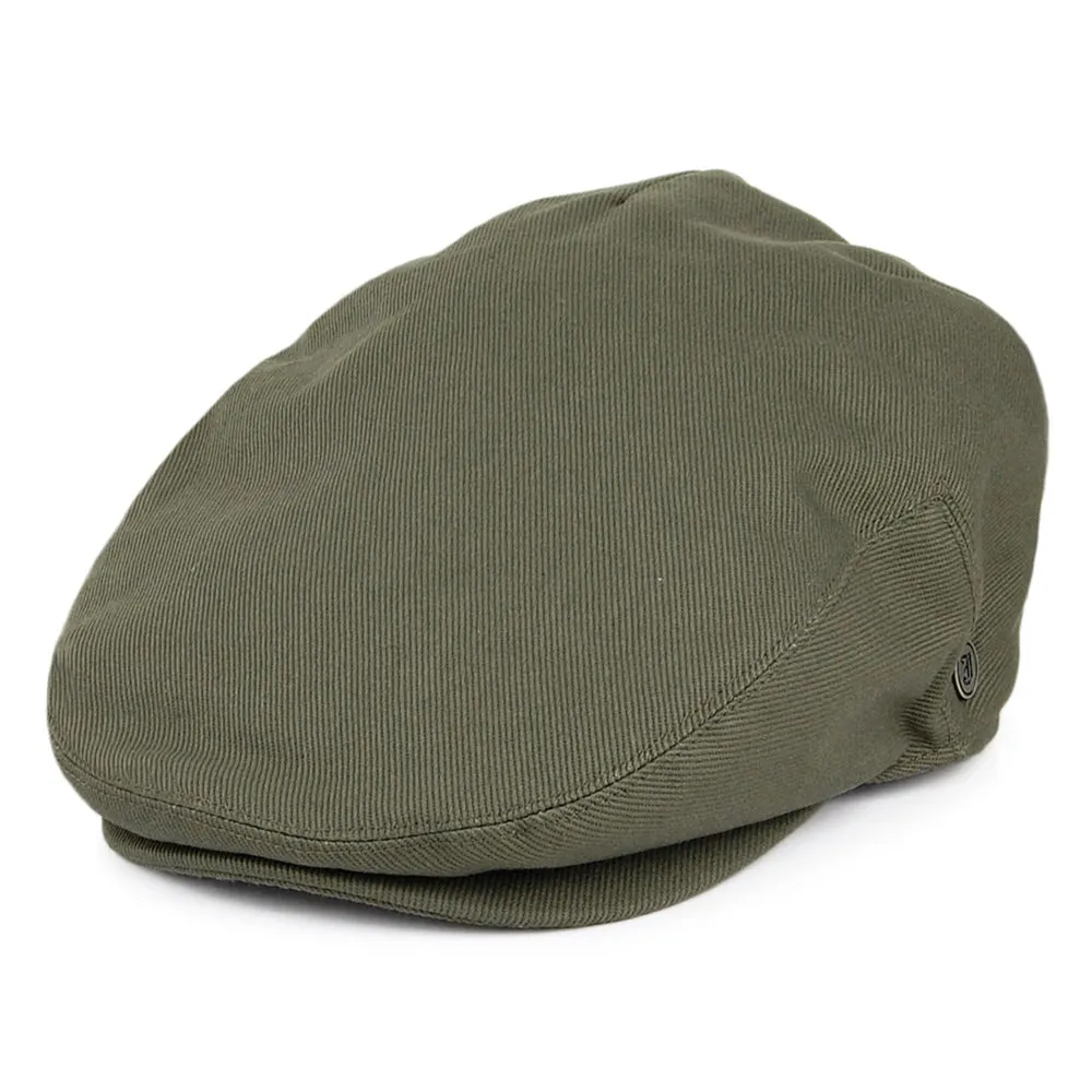 Brushed Cotton Flat Cap Olive Wholesale Pack