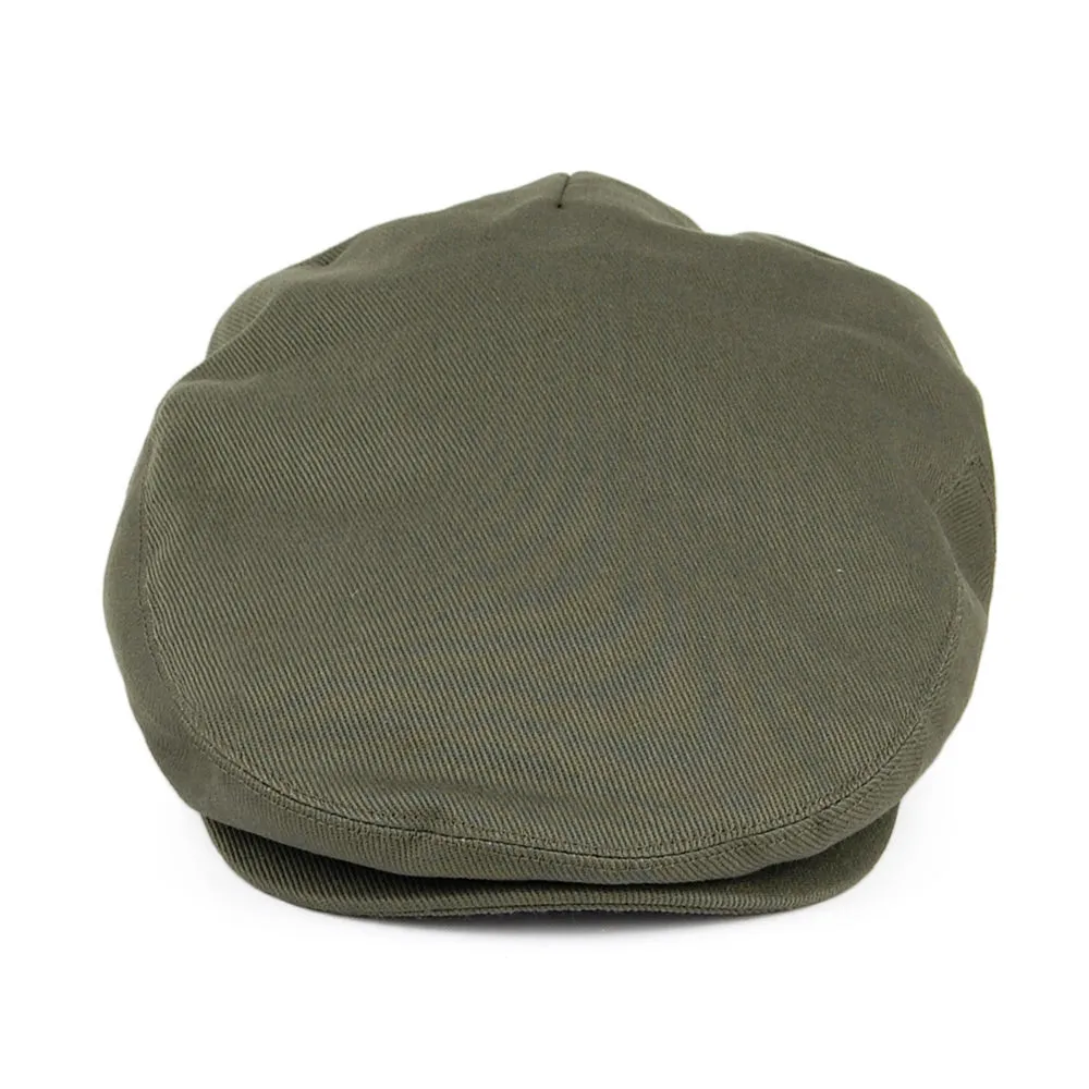 Brushed Cotton Flat Cap Olive Wholesale Pack