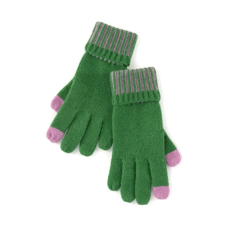 CHRISTIE TOUCHSCREEN GLOVES,Green