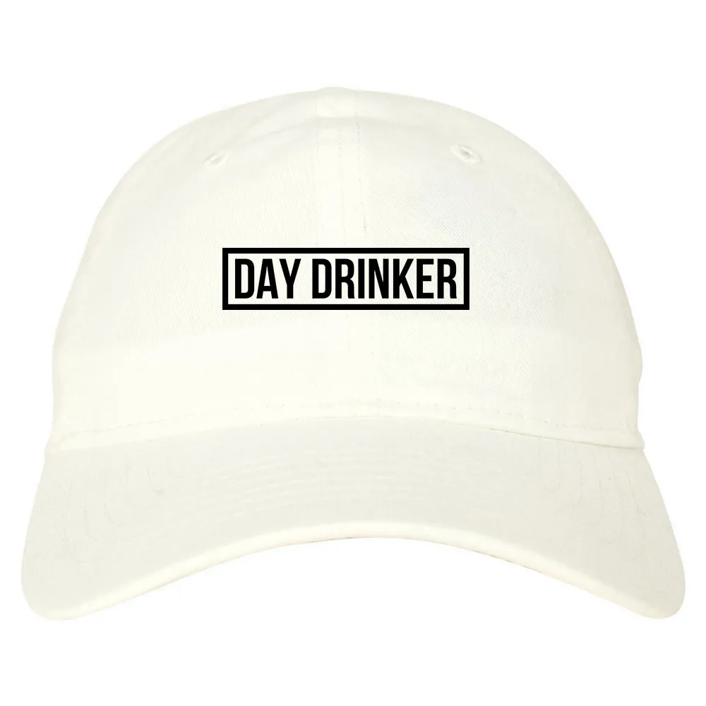 Day Drinker Box Logo Mens Dad Hat Baseball Cap