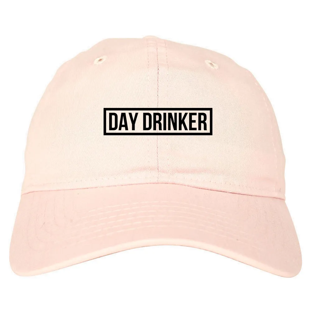 Day Drinker Box Logo Mens Dad Hat Baseball Cap