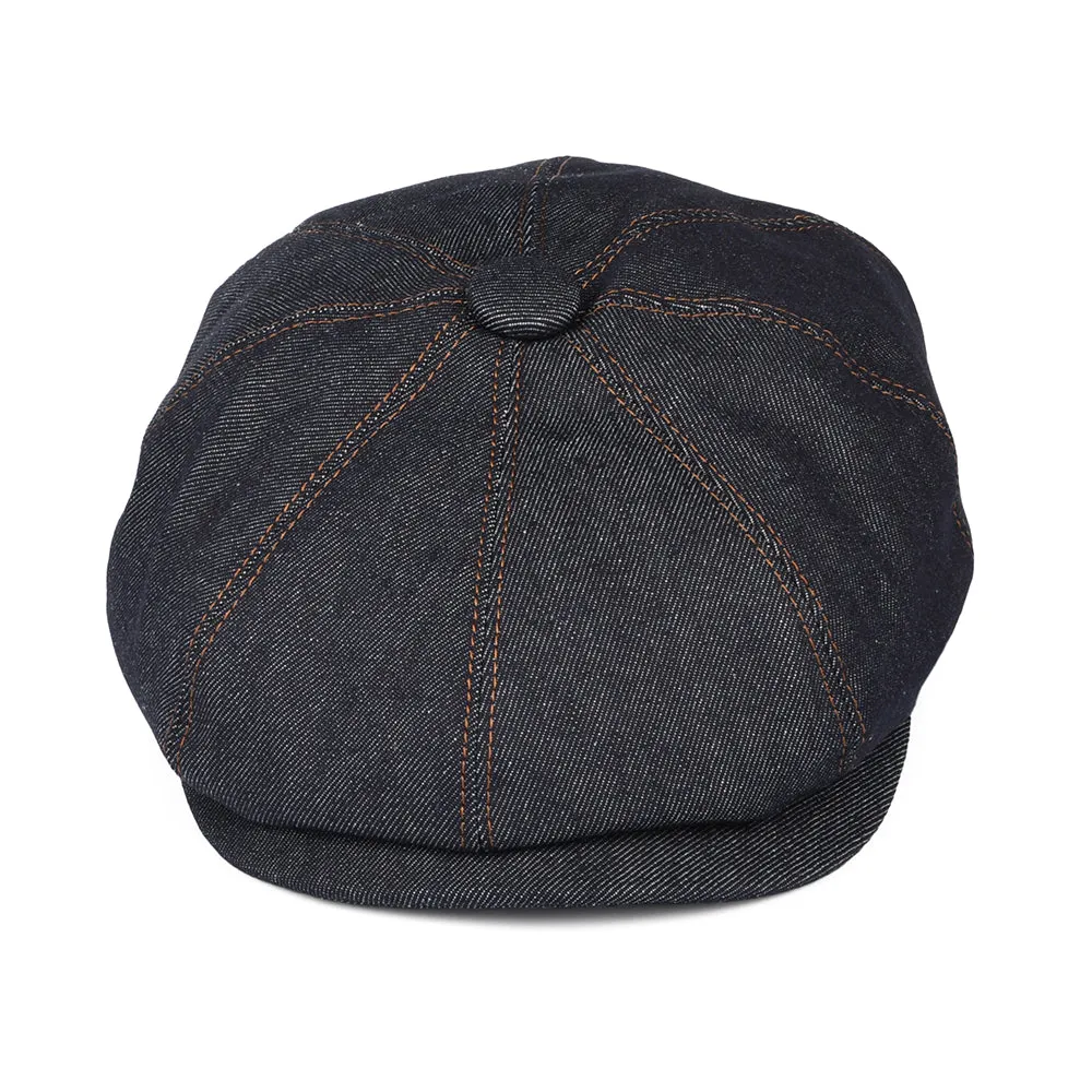 Denim Newsboy Cap Dark Blue Wholesale Pack