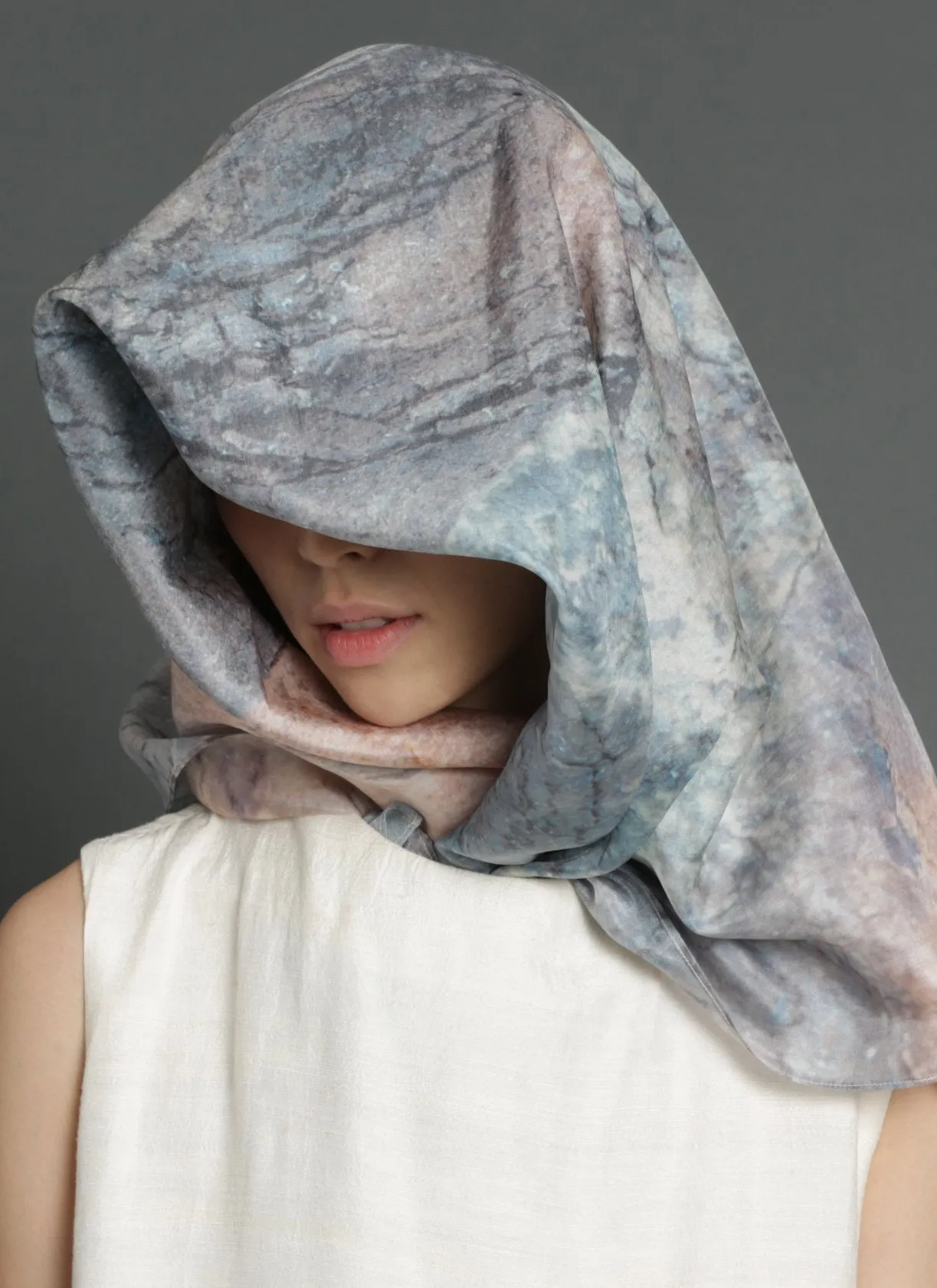 Eel Printed Printed Silk Scarf - Khaya Print