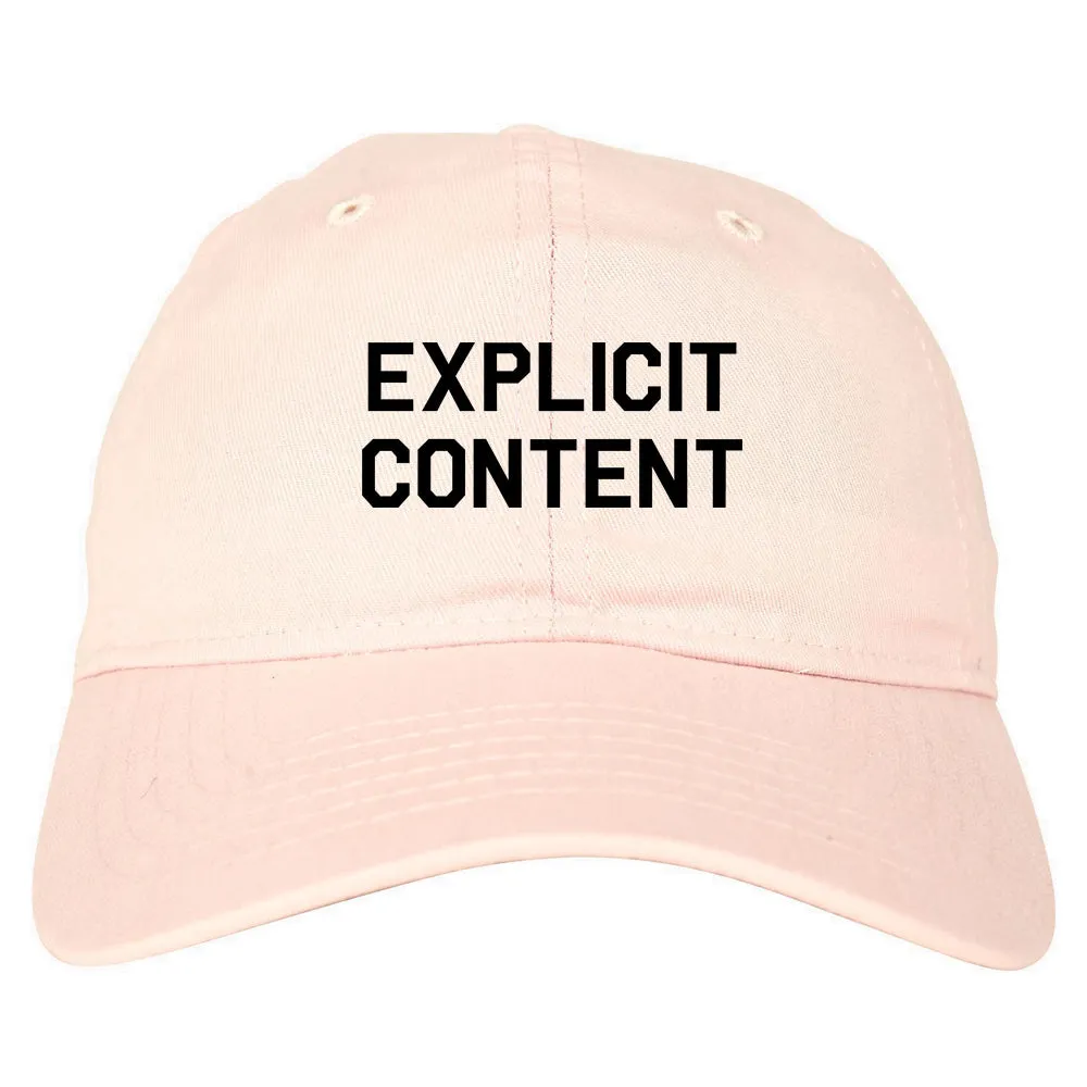 Explicit Content Mens Dad Hat Baseball Cap