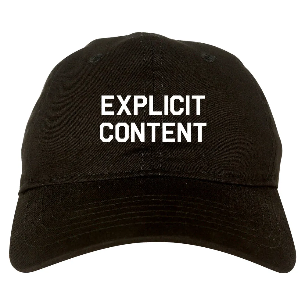 Explicit Content Mens Dad Hat Baseball Cap