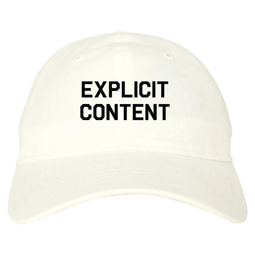 Explicit Content Mens Dad Hat Baseball Cap