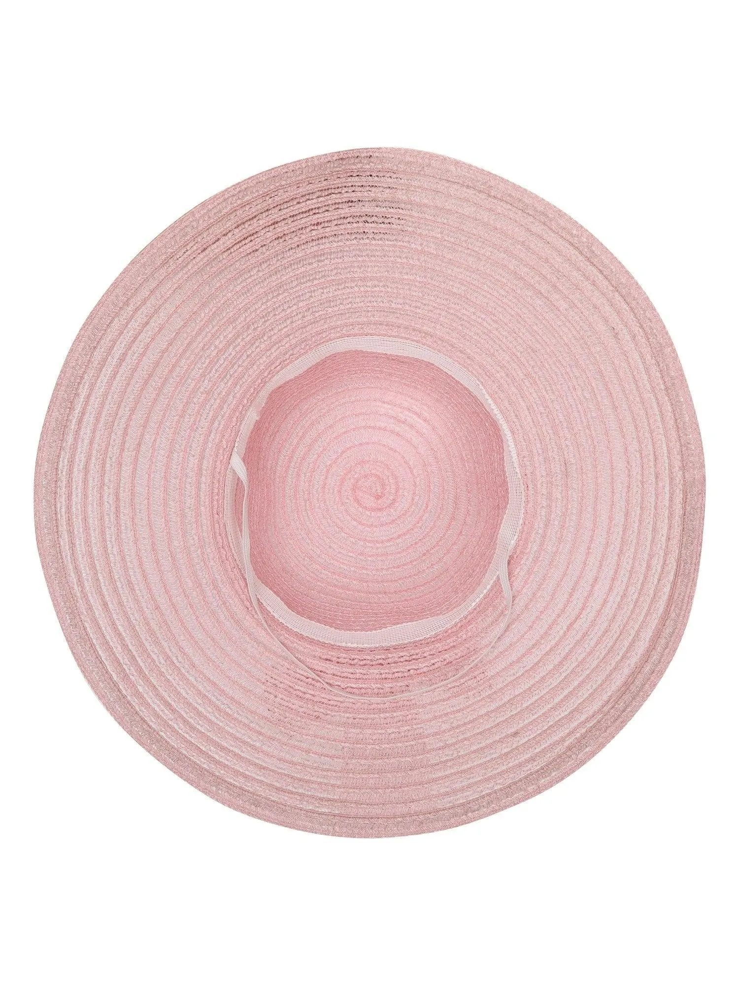 FabSeasons Long Brim Pink Beach and Sun Hat / caps for Women & Girls