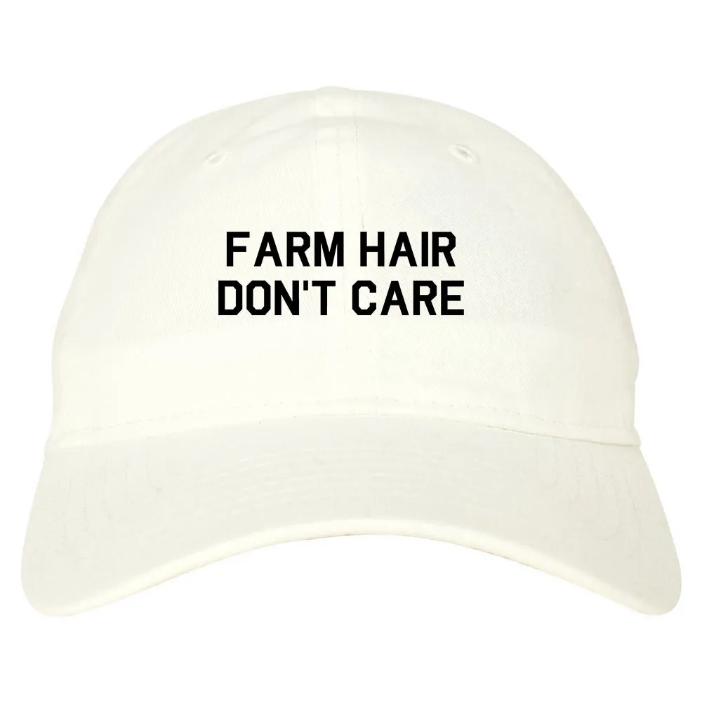 Farm Hair Dont Care Mens Dad Hat Baseball Cap