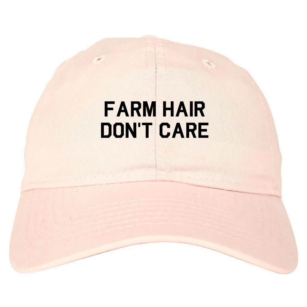 Farm Hair Dont Care Mens Dad Hat Baseball Cap