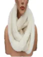 Faux Fur Trim Infinity Scarf