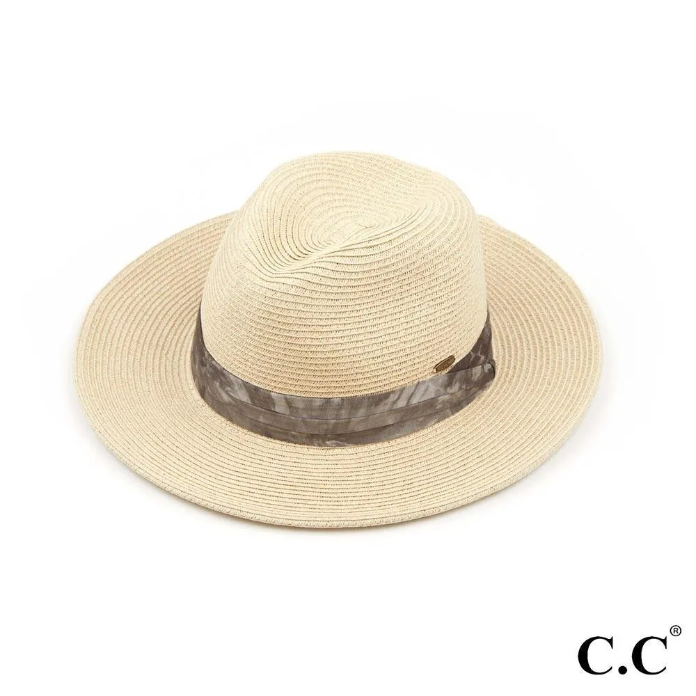 Feeling Tropical Straw Hat - Grey