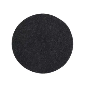 FLOOF Wool Beret in Charcoal