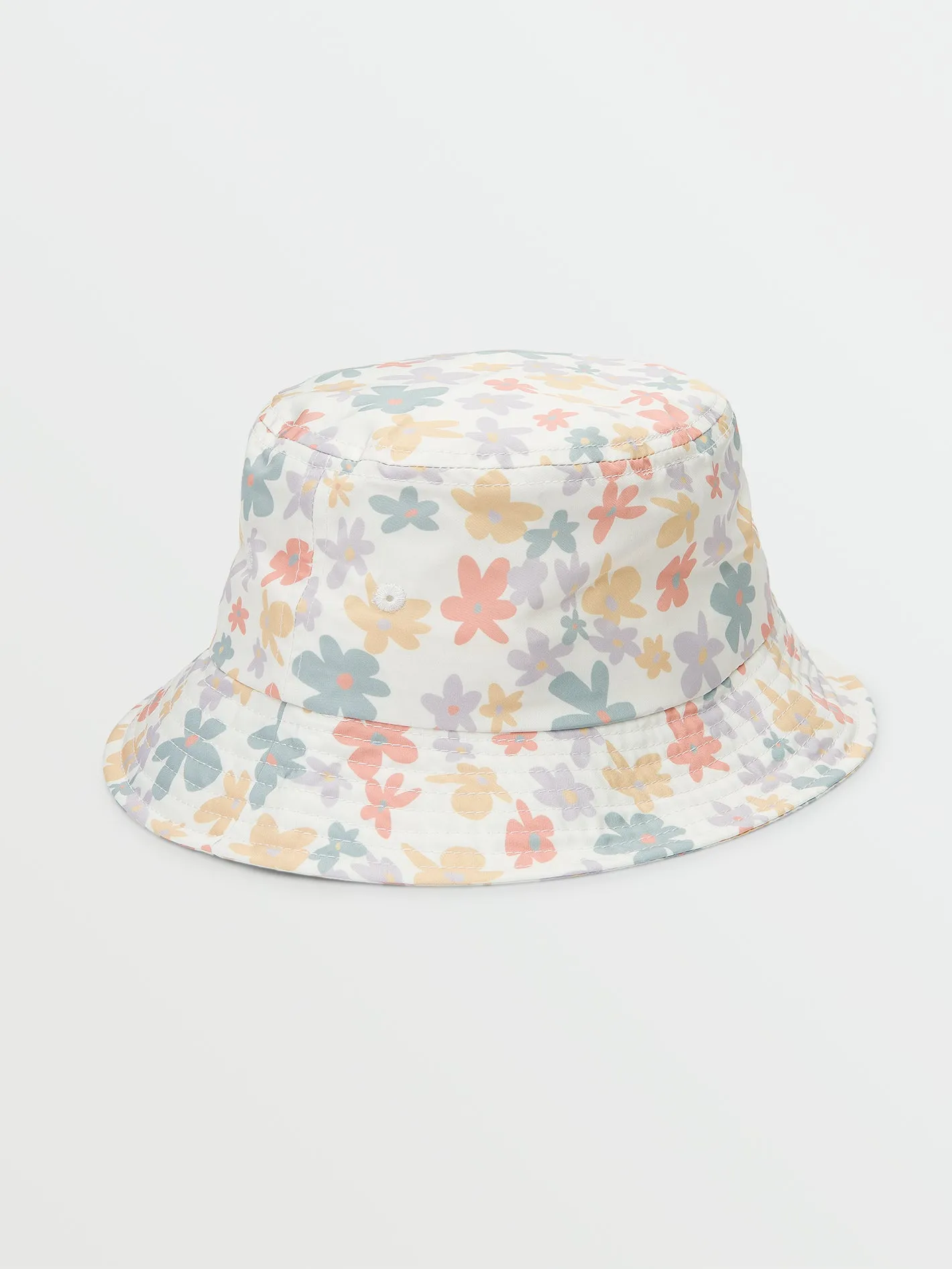 Girls Little Groovy Bucket Hat - Star White