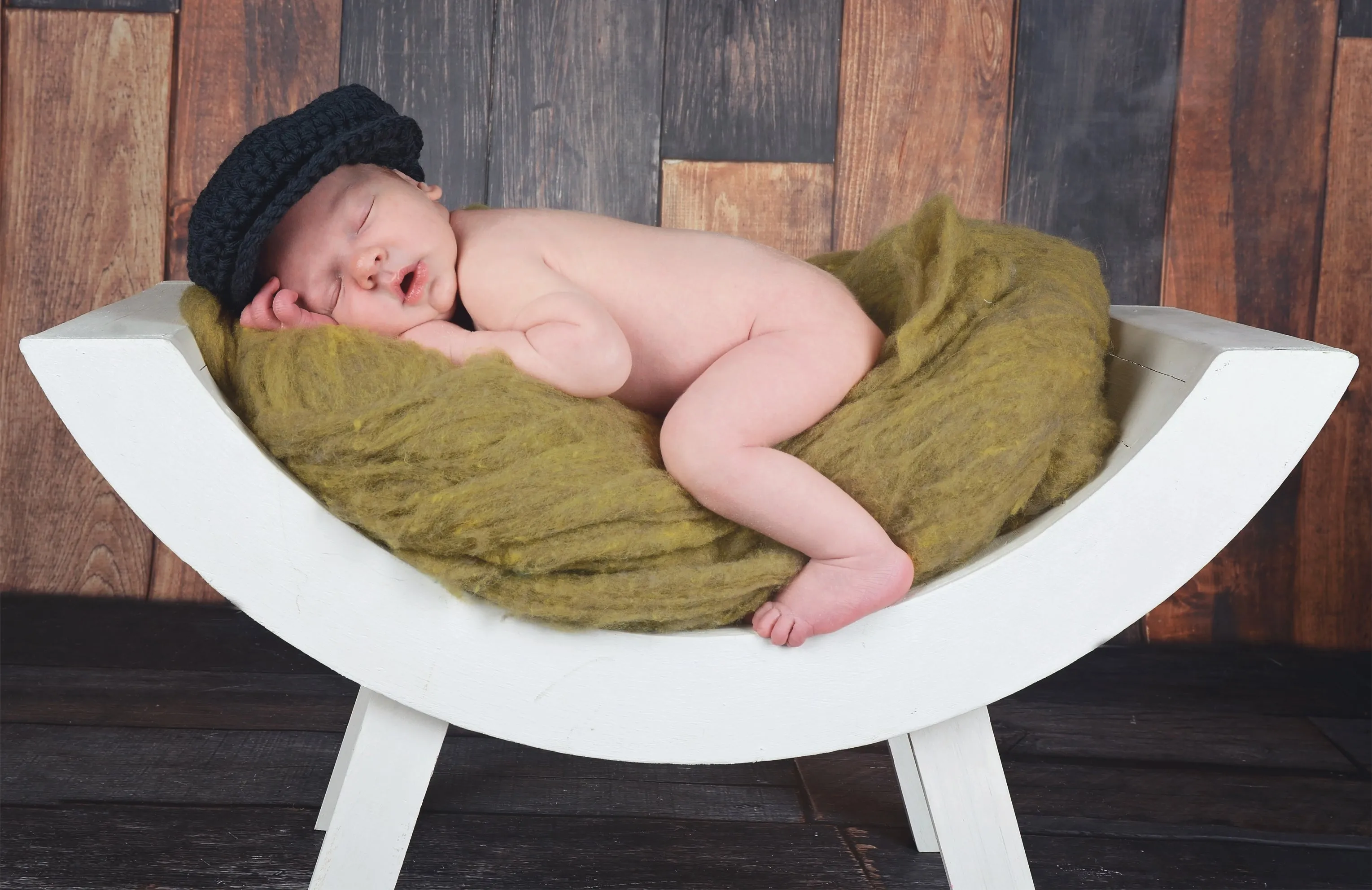 Graphite gray Irish wool newsboy hat