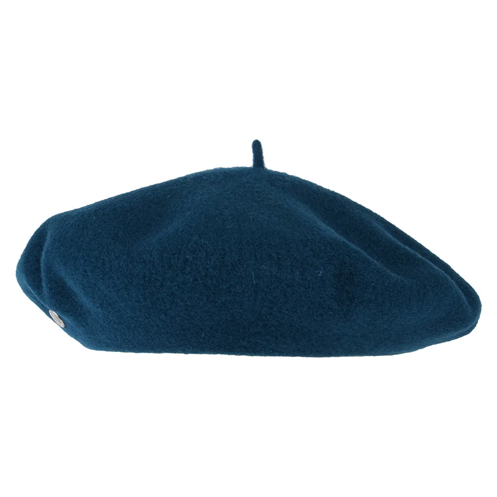 Héritage par Laulhère Hats Authentique Merino Wool Beret - Peacock