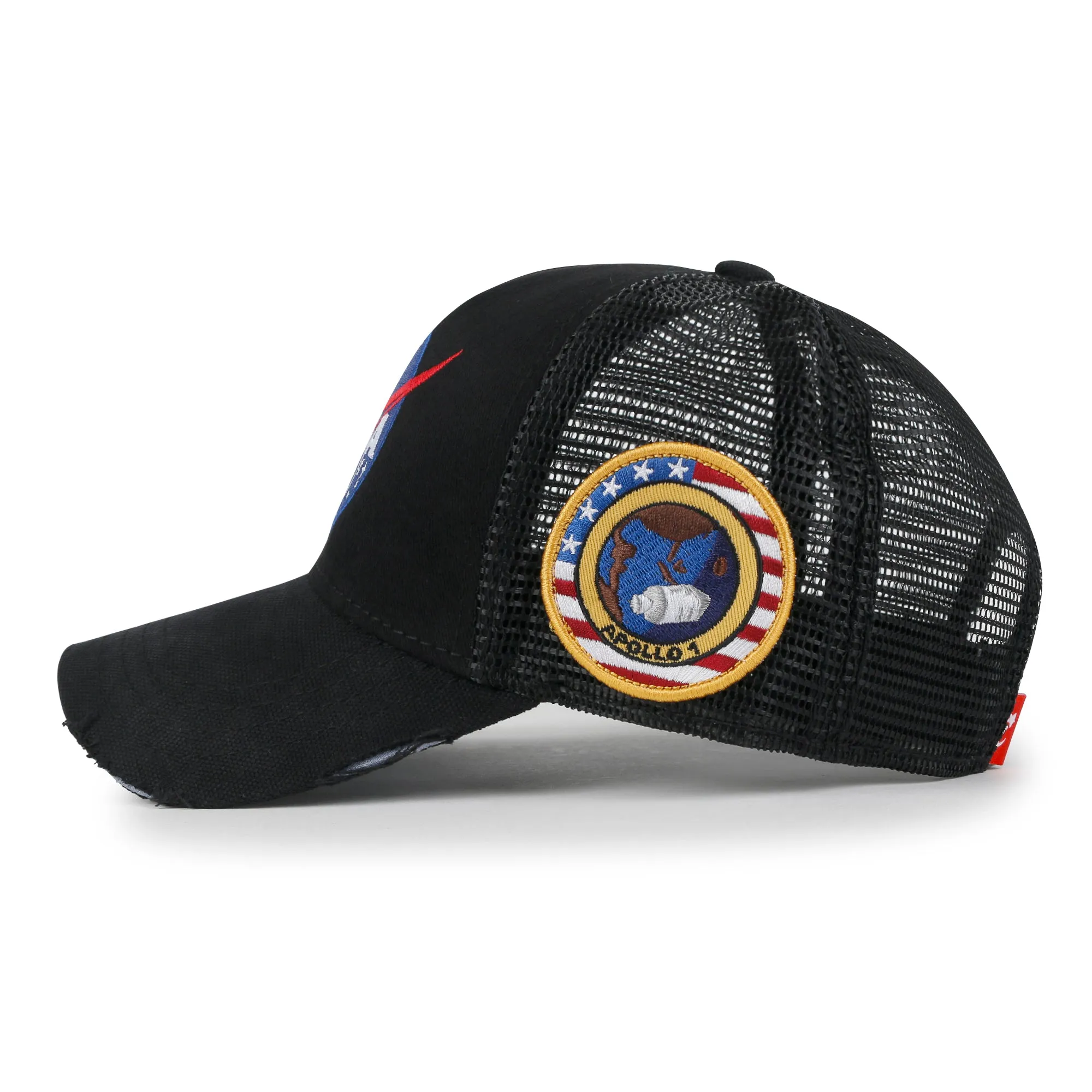 ililily PREMIUM NASA Meatball Logo Embroidery Baseball Cap Apollo 1 Patch Hat M/XL