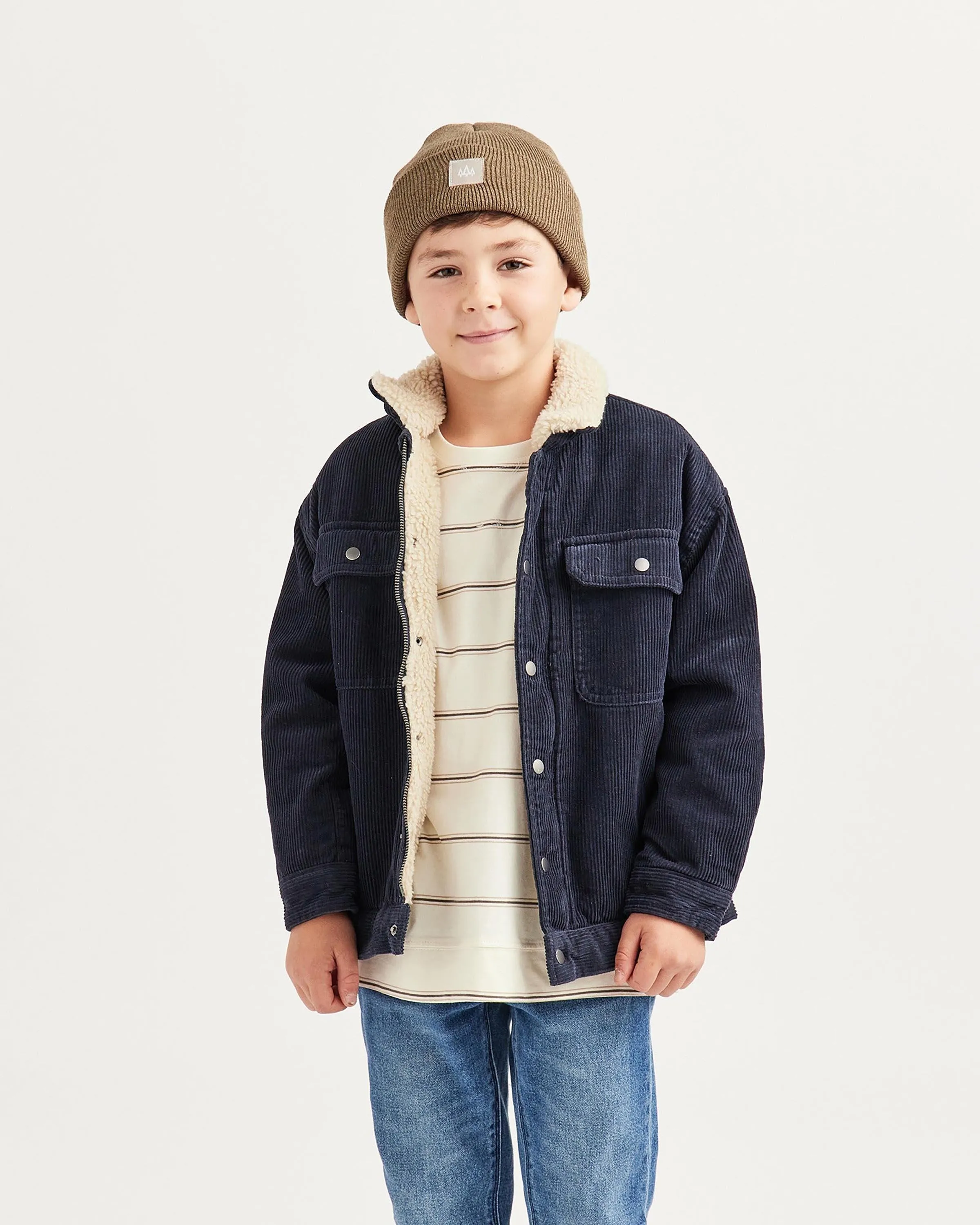 Kids Beacon Beanie in Brown Marled