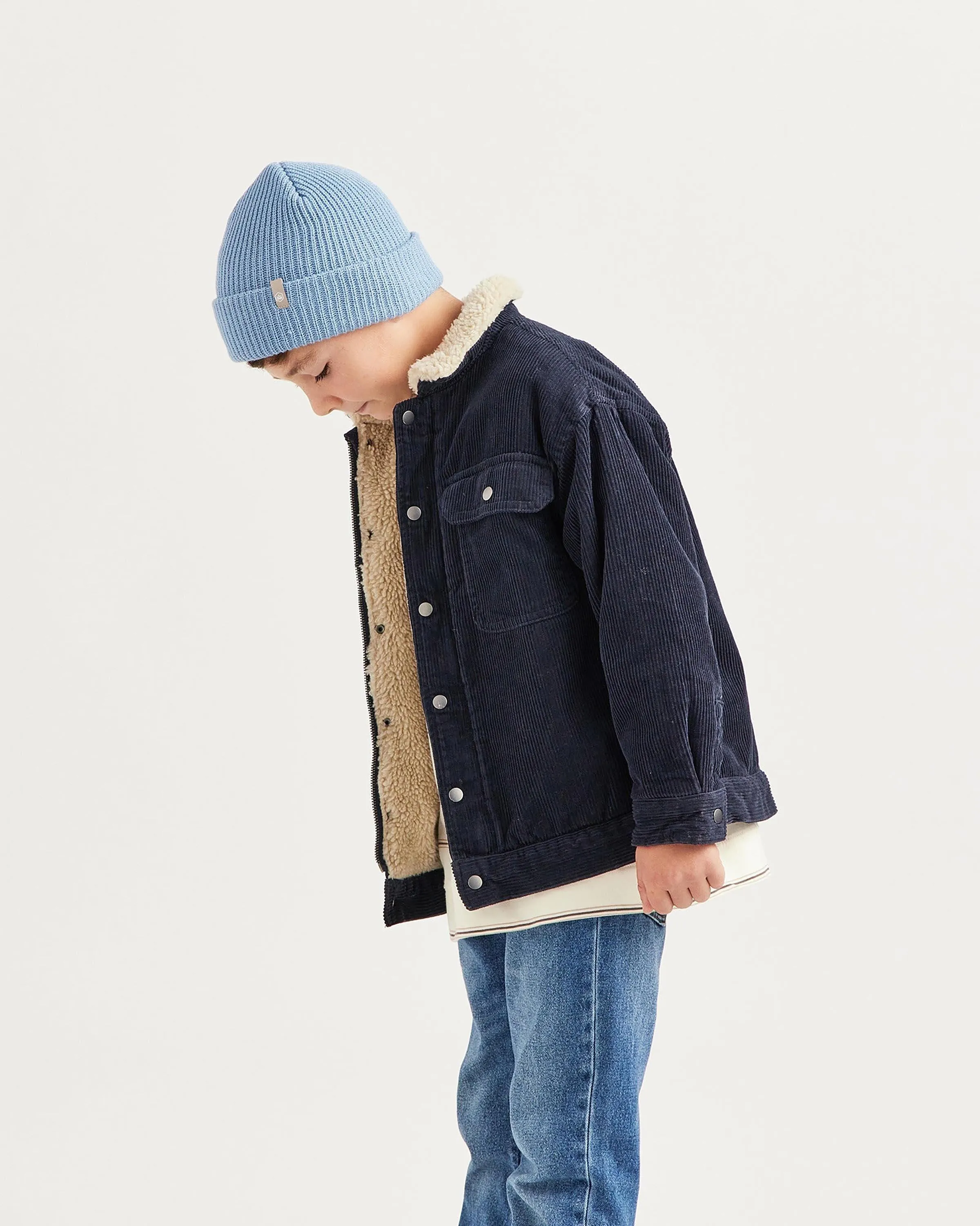 Kids Ranger Beanie in Denim