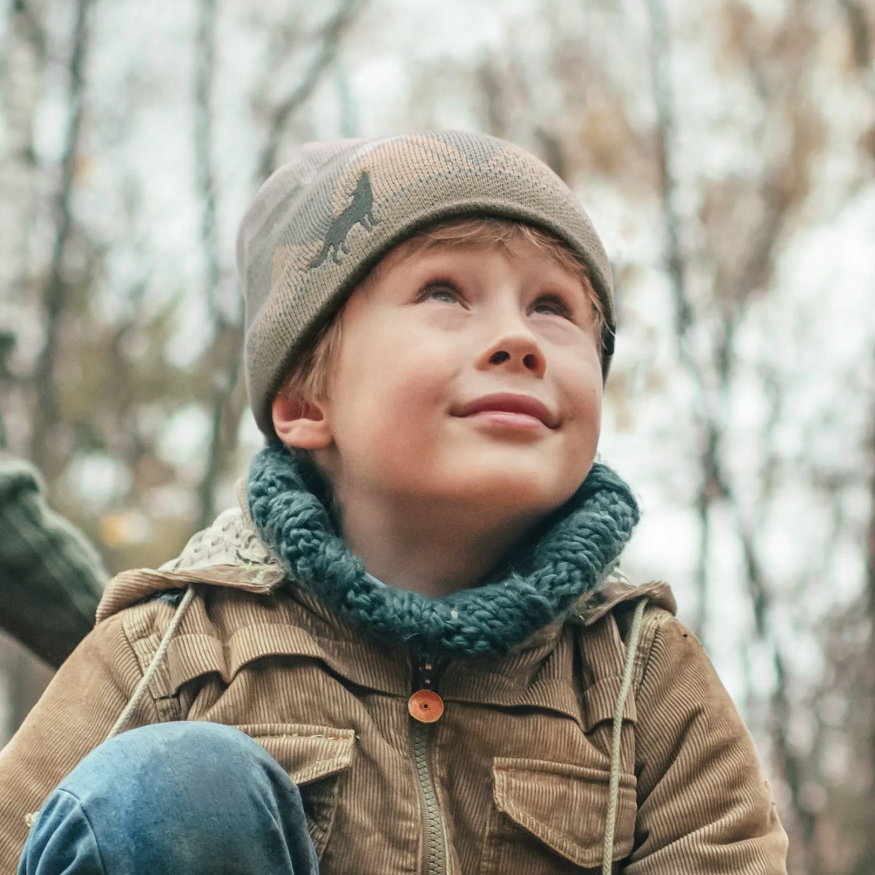 Kids' Winter Wolf Beanie