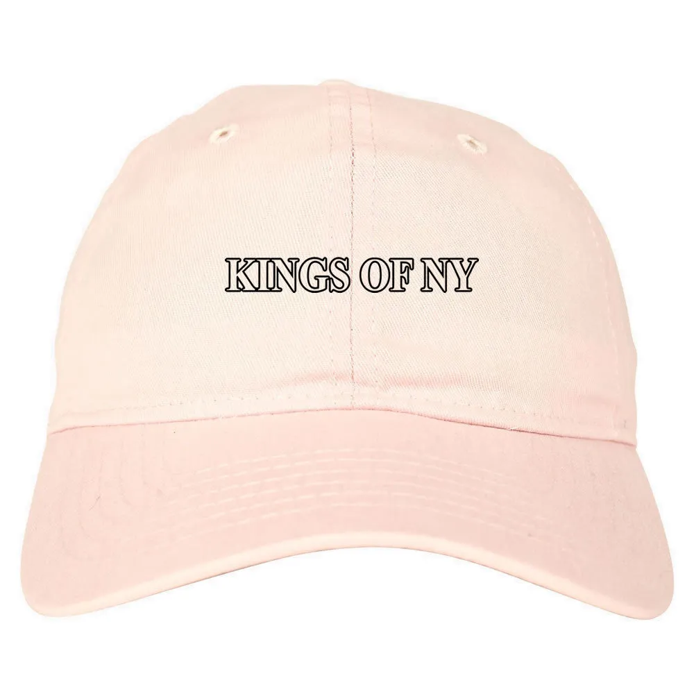 Kings Of NY Outline Classic Logo Mens Dad Hat Baseball Cap