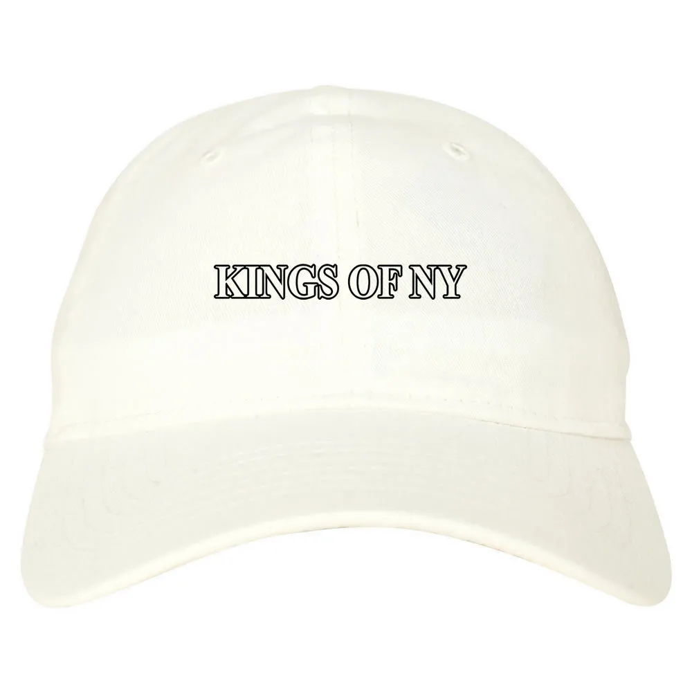 Kings Of NY Outline Classic Logo Mens Dad Hat Baseball Cap