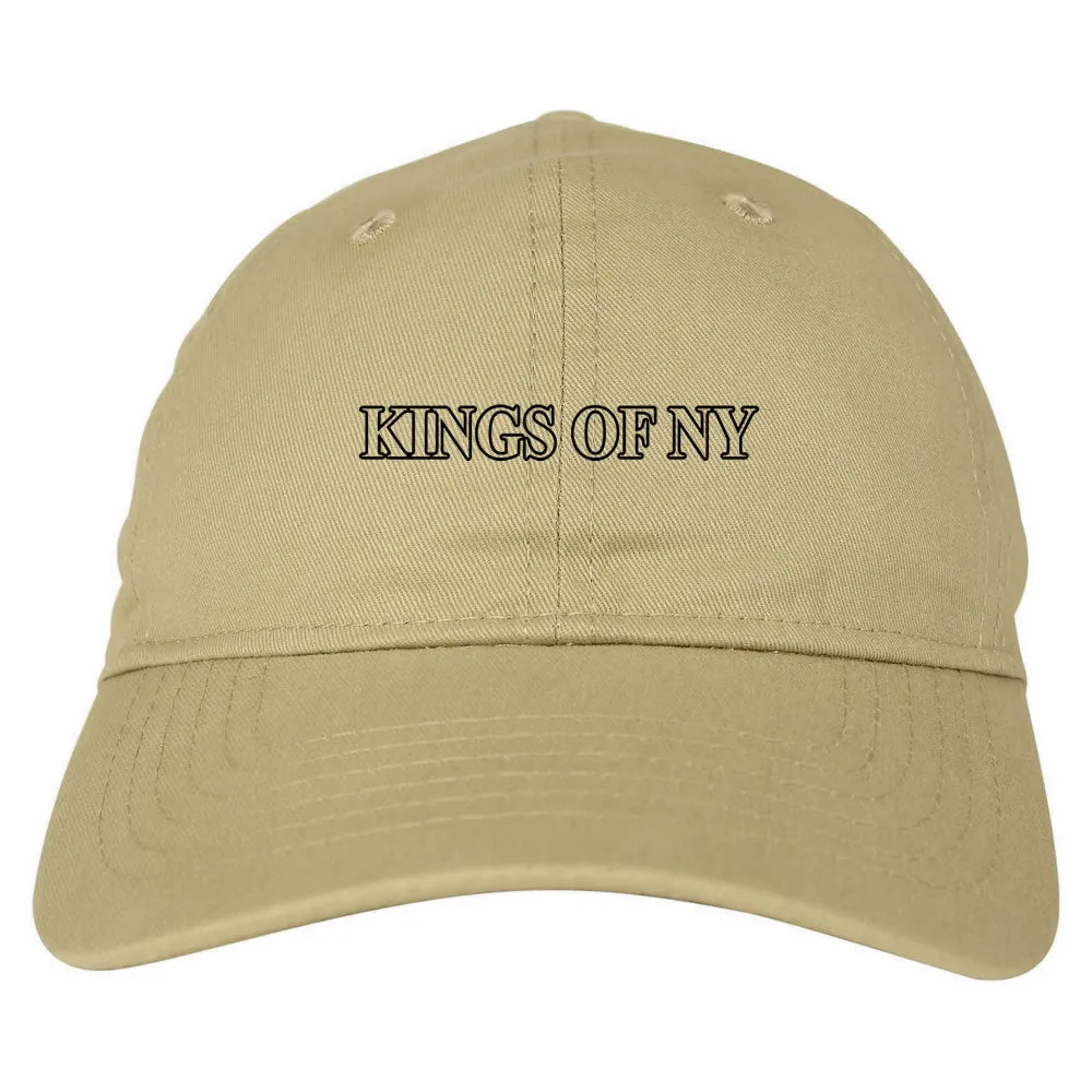 Kings Of NY Outline Classic Logo Mens Dad Hat Baseball Cap