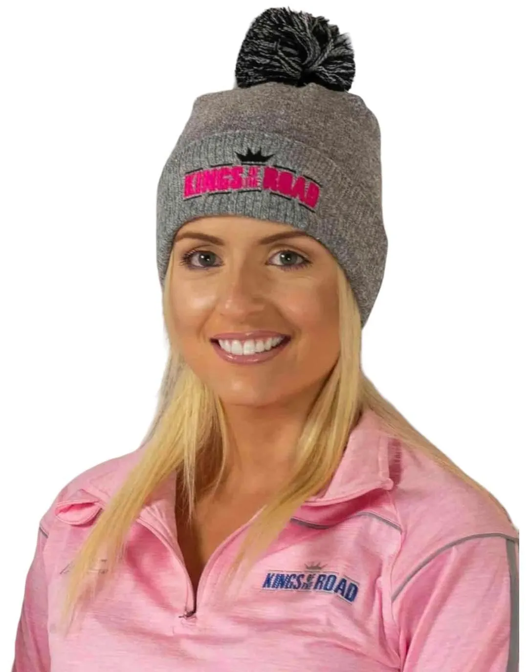 Kings Pink Bobble Hat