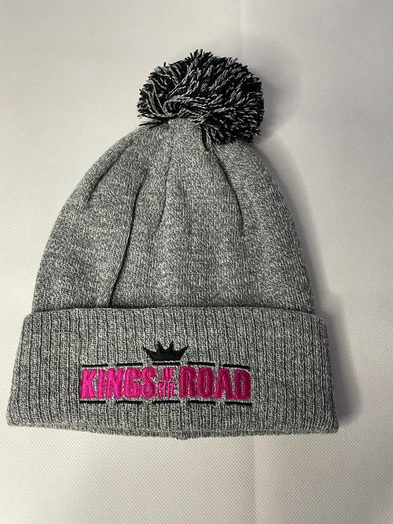 Kings Pink Bobble Hat