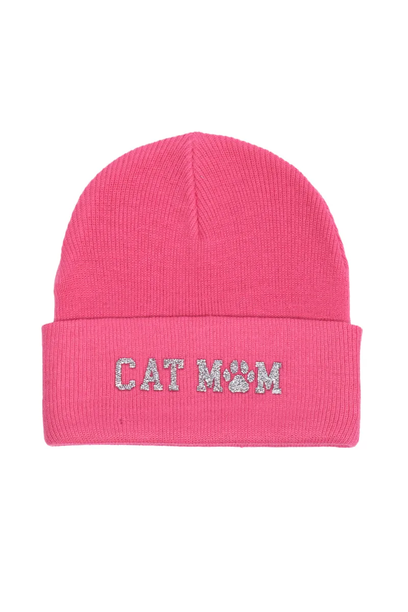 LBB3265 - Bling Cat Mom Beanie