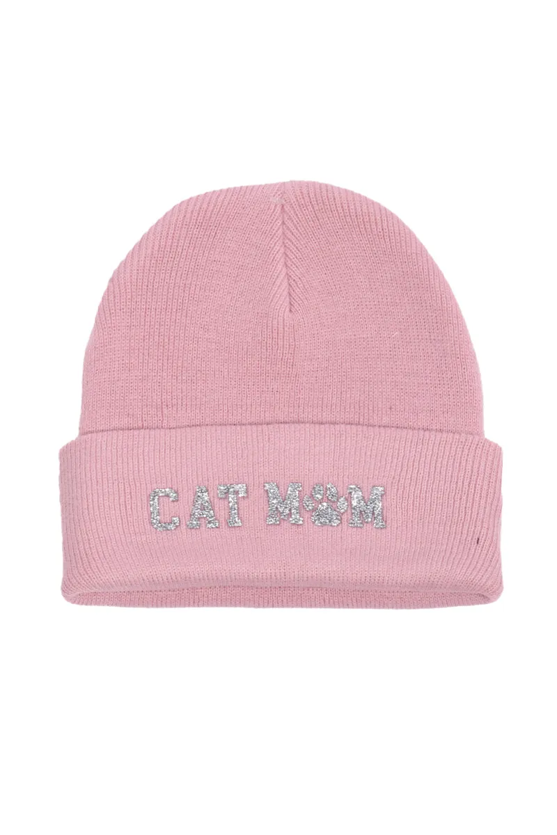 LBB3265 - Bling Cat Mom Beanie