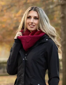 Lila Fur Lined Snood Scarf