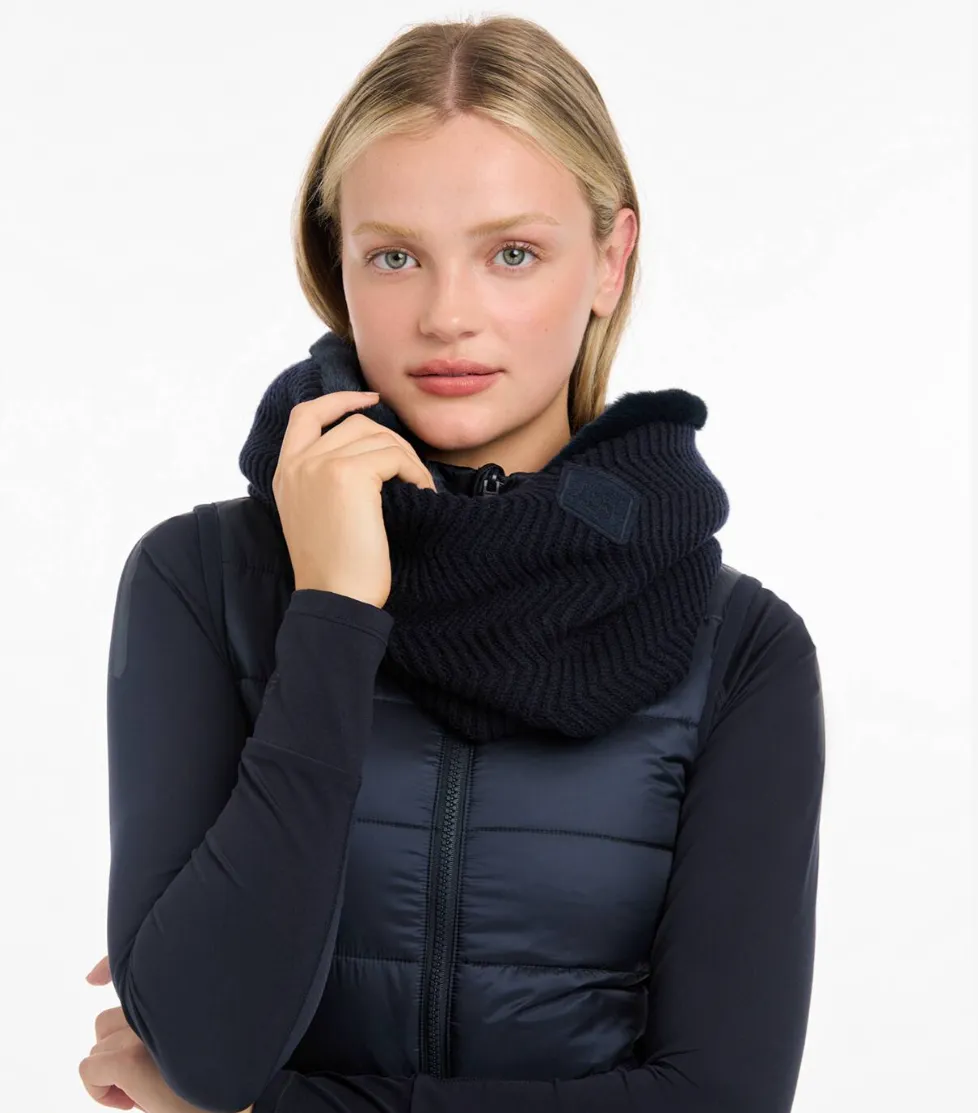 Lila Fur Lined Snood Scarf