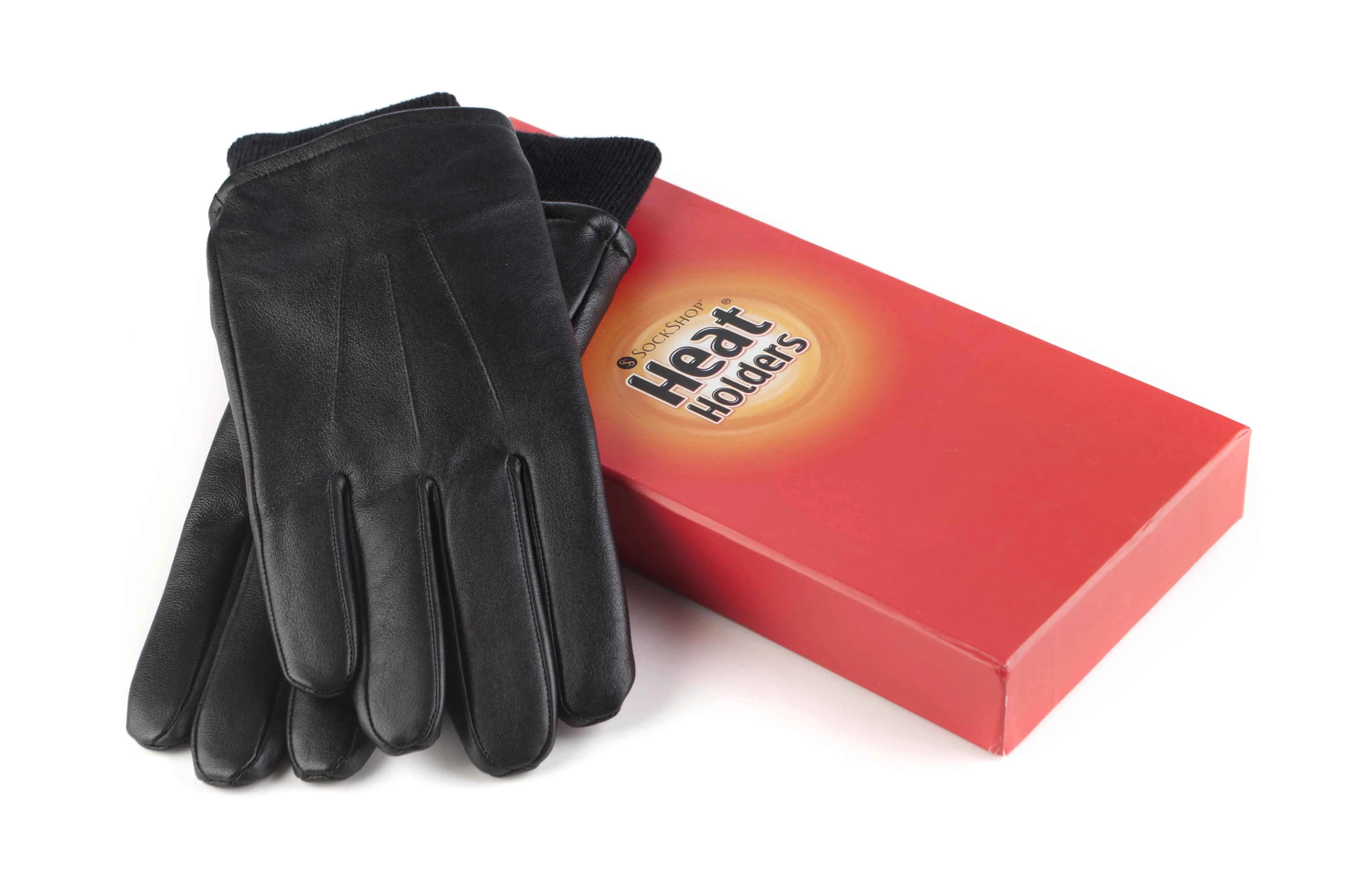 Mens Leather Gloves - Black