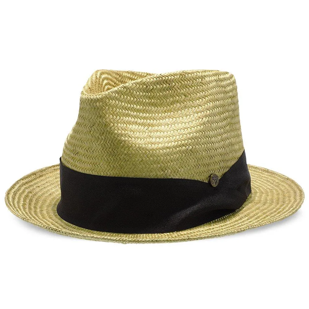 Midnight Luxe - Walrus Hats Sisal Straw Fedora Hat w/ Band