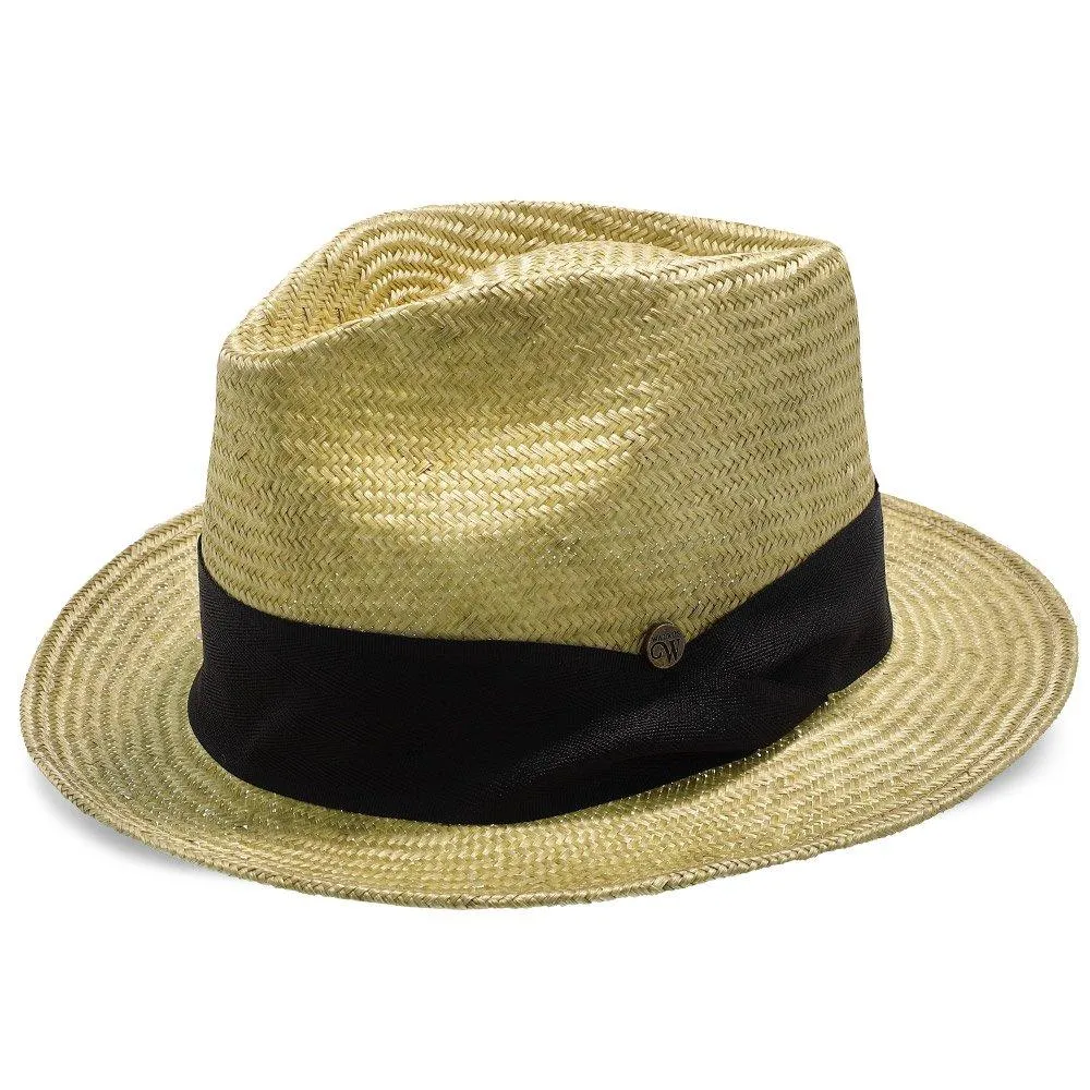 Midnight Luxe - Walrus Hats Sisal Straw Fedora Hat w/ Band