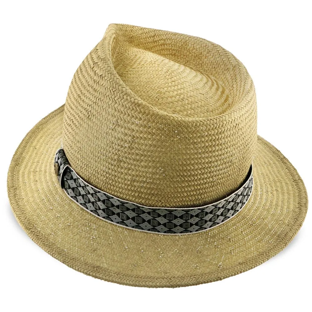 Midnight Luxe - Walrus Hats Sisal Straw Fedora Hat w/ Band